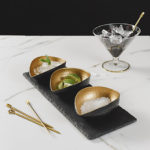 Just Slate Deluxe Gold Mezze Set