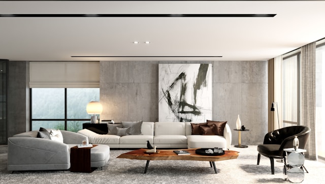 contemporary living space